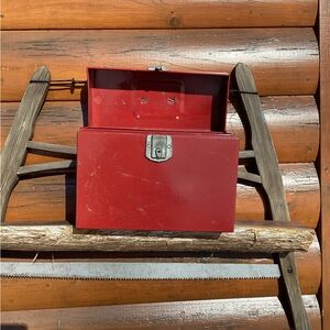 🗂️ Vintage RED  PORTA-FILE 🧰   WOW Vintage Condition